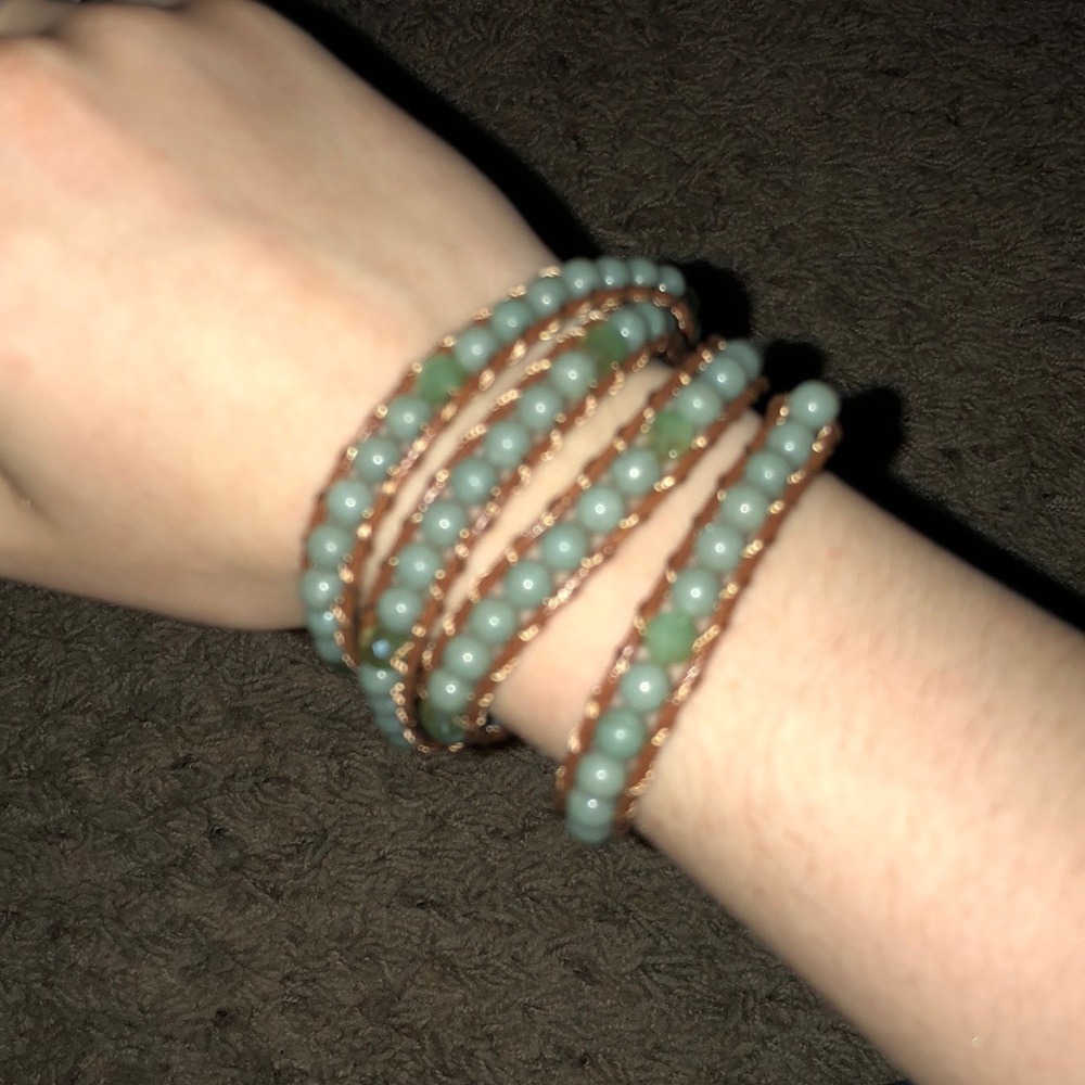 Green Beaded Bracelet